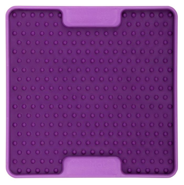Лизальний килимок антистрес для маленьких собак собак LickiMat Mini Tuff Soother Purple, тверда основа