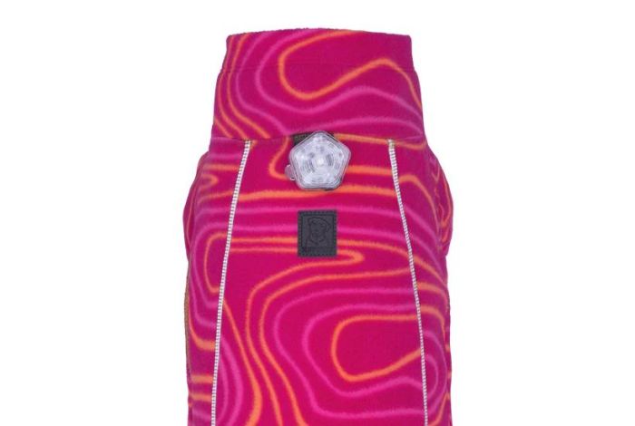 Флісова куртка для собак Ruffwear Climate Changer™ S Малиновий