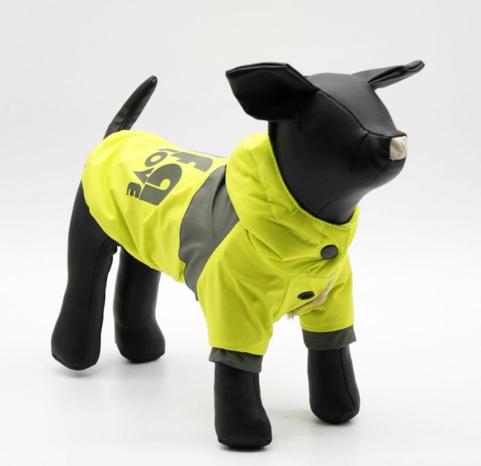 Орфей, хлопчик. Куртка з капюшоном жовта з неоном . S2 (А29В 46-57см)