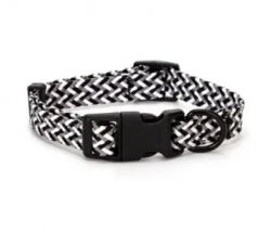 Нашийник меланж сіро-чорний (10мм20-30см) 