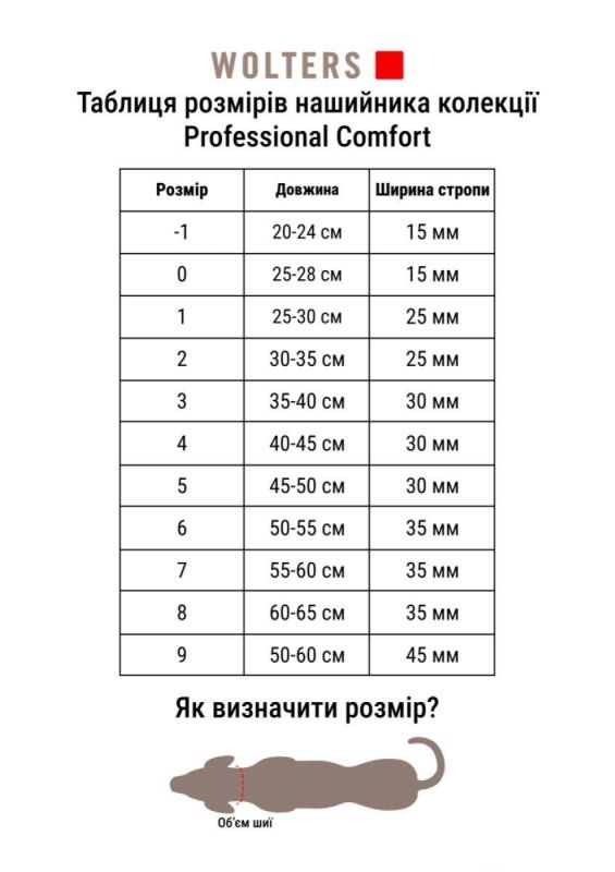 Нашийник для собак пом'якшений Wolters Professional Comfort 3 35-40 см / 30 мм Бордовий