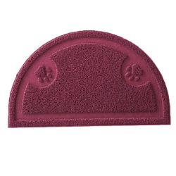 Килимок часточка з лапками 3660см Малиновий