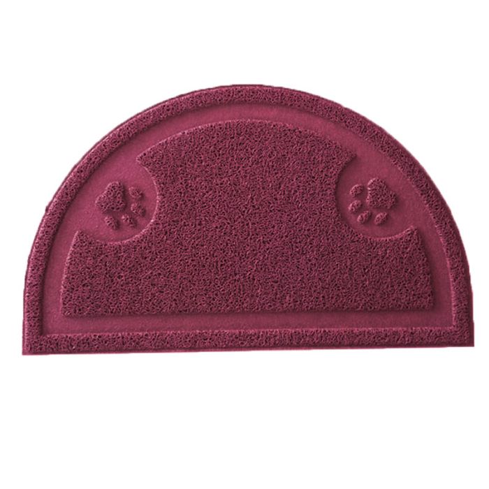 Килимок часточка з лапками 3660см Малиновий