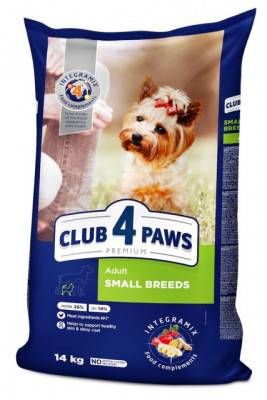 Акція Club 4 paws (Клуб 4 лапи) Для собак дрібних порід 14кг (-18)