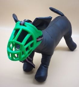 Намордник гумовий світловідбиваюча смуга 1 глибина 75см  діаметр 18-21см Зелений