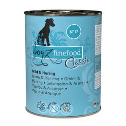 Вологий корм для собак Dogz Finefood No.12 дичина та оселедць 400 г