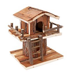 Деревяний будинок для гризунів, 18х16х21,5 см 