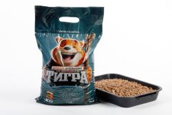 Деревяний наповнювач Тигра темна гранула 6мм 3кг 