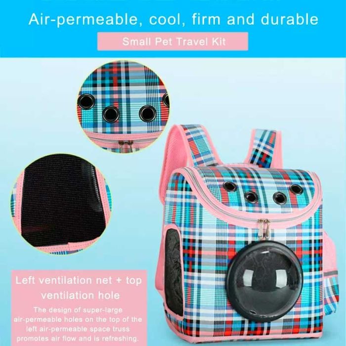 Рюкзак Квадрат з ілюмінатором тканина клітка 303720 см 