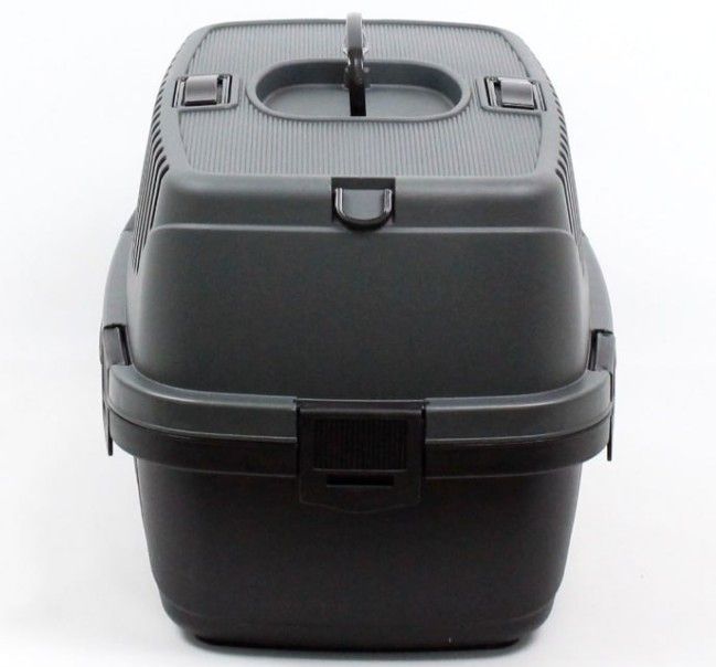 Переноска для тварин Пластикова SG на 6 кг 48х32х32 чорна 