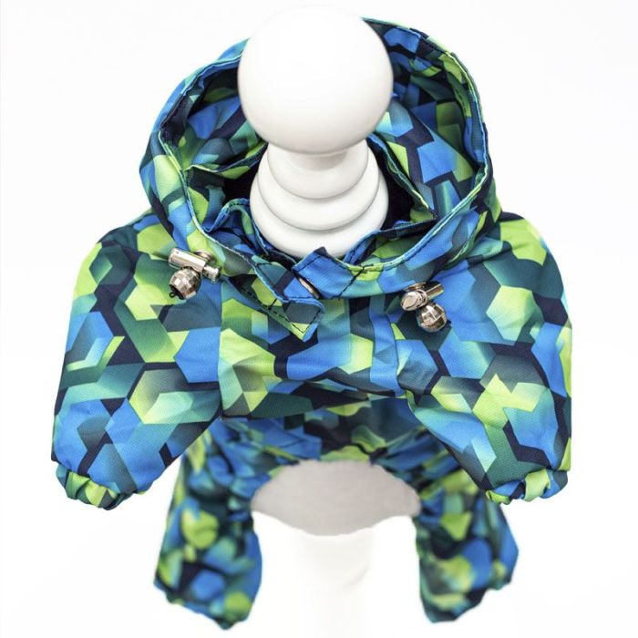 Стільники комбінезон для собак хлопчиків велсофт без силікону M1