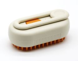 Парова щітка з ручкою Кремово-Помаранчева 