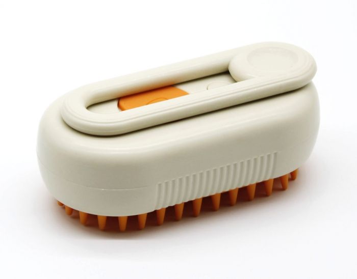 Парова щітка з ручкою Кремово-Помаранчева 