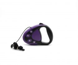 Рулетка Комфорт софт трос-гламур бузкова, до 25 кг5 м 