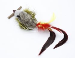 Іграшка для котів Пташка з мататабі та чіпом 22 см 