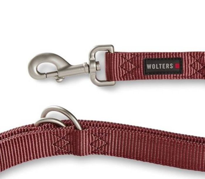 Повідець перестібка з нейлону Wolters Professional XL 3 м / 25 мм Бордовий