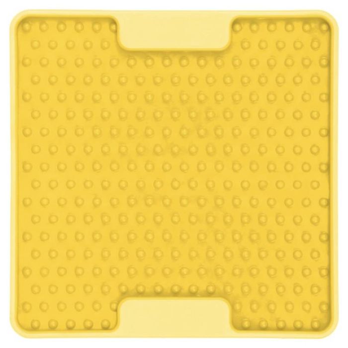 Лизальний килимок антистрес для маленьких собак собак LickiMat Mini Tuff Soother Yellow, тверда основа