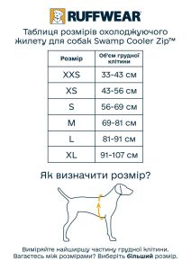 Охолоджуючий жилет для собак Ruffwear Swamp Cooler Zip™ XS Сірий