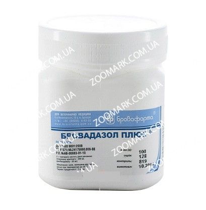 Бровадазол - для дегельмінтизації тварин 100 гр Бровадазол 5 100г (гранули) фенбендазол, Брофарма