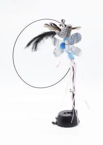 Вудка посилена на присосці з двома іграшками Пташка+Метелик 80 см 