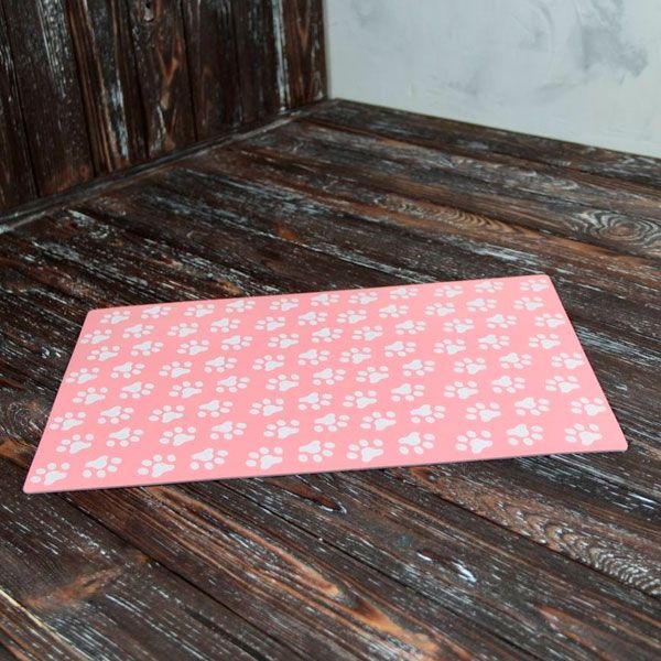 Килимок під миску для тварин 28х42 см Білий