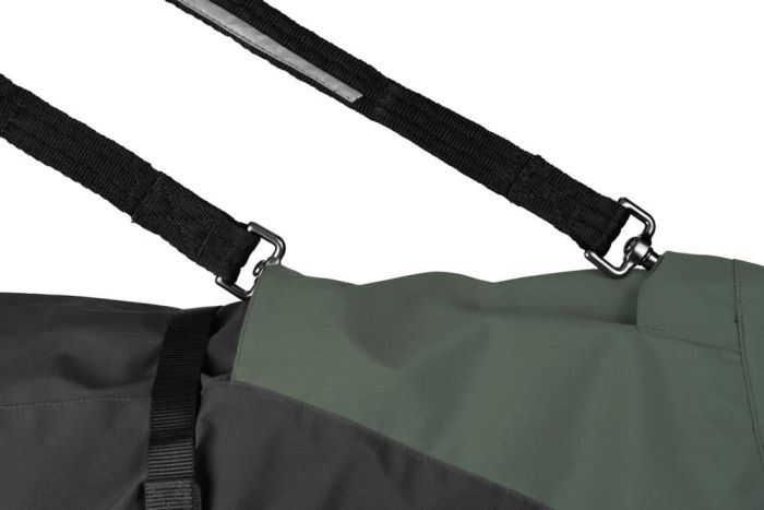 Вовняна куртка для собак Glacier wool jacket 2.0 Non-stop dogwear Зелений/Сірий 70