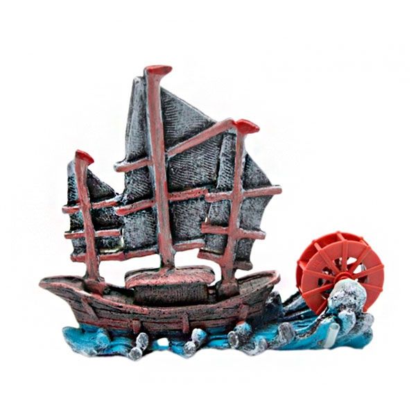 Корабель міні з підключенням до копресора, 14х4х12 см 