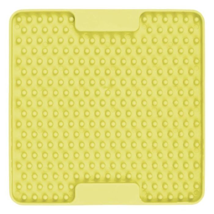 Лизальний килимок антистрес для маленьких собак собак LickiMat Mini Soother Yellow, м'яка основа
