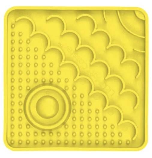 Лизальний килимок антистрес для кошенят LickiMat Kitty Yellow