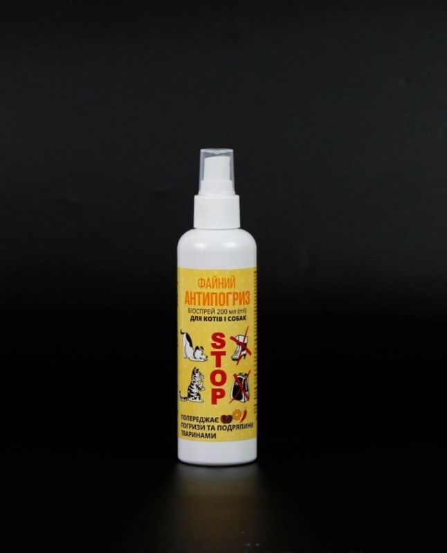 Спрей Файний антигризин для кішок і собак, 200мл 
