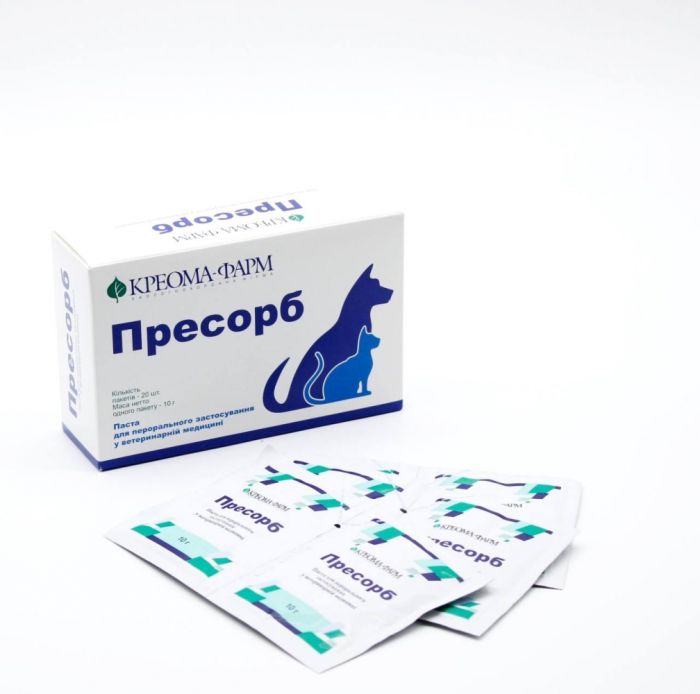 Пресорб-гідрогель метил кремнієвої кислоти, 20 пакетиків по 10 гр 1 шт