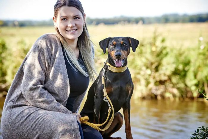 Нашийник для собак пом'якшений Wolters Professional Comfort 8 60-65 см / 35 мм Жовтий