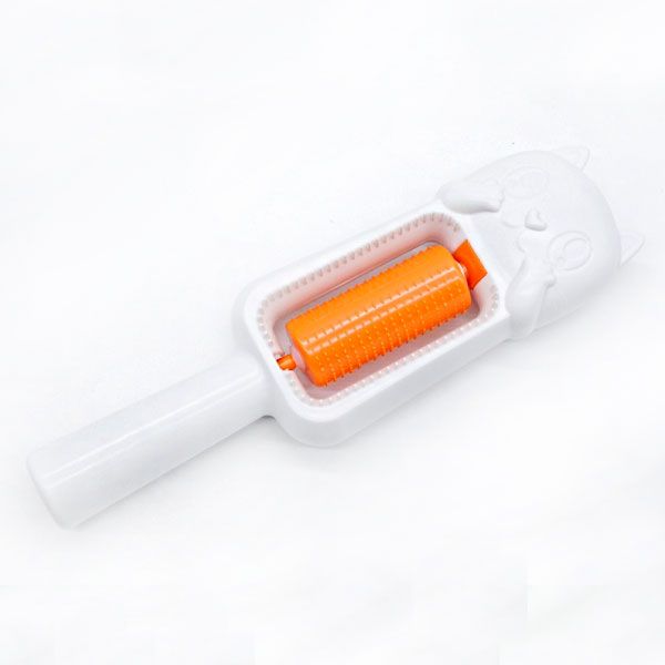 Щітка-ролик-масажер 4 в 1 помаранчева, 25х7х4 см 