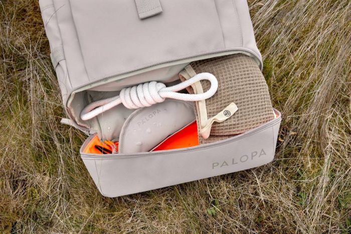 Рюкзак-ролтоп для прогулянок з собакою Palopa Yoska Сіро-коричневий