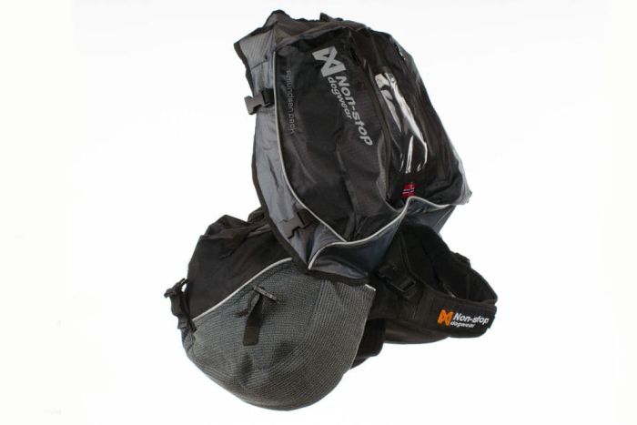 Рюкзак для собак Amundsen pack Non-stop dogwear Чорний/Сірий M