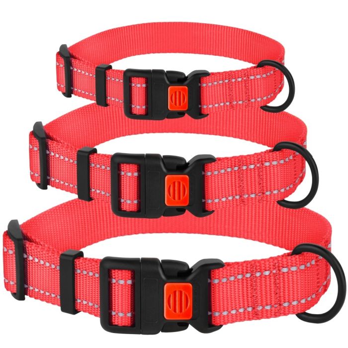 Нашийник для собак BronzeDog Корал пластиковий фастекс 1224 51Т 20мм (30-40см)