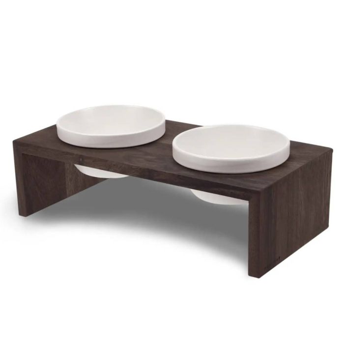 Миски на підставці Wolters Foodstation Gohan 2 x 0,4 л S Темно-коричневий