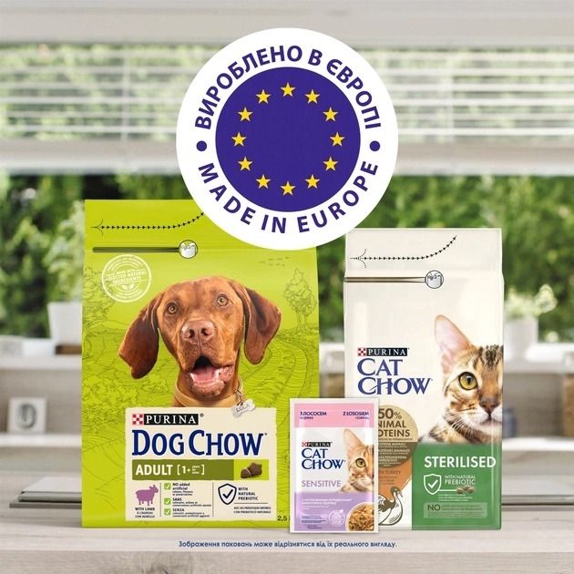 Purina Cat Chow Sensitive з лососем сухий корм для котів з чутливою шкірою та травленням 1.5 кг 