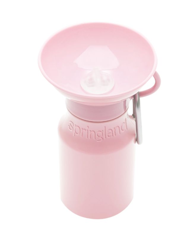 Пляшка-поїлка для собак Springland Рожевий 450 мл