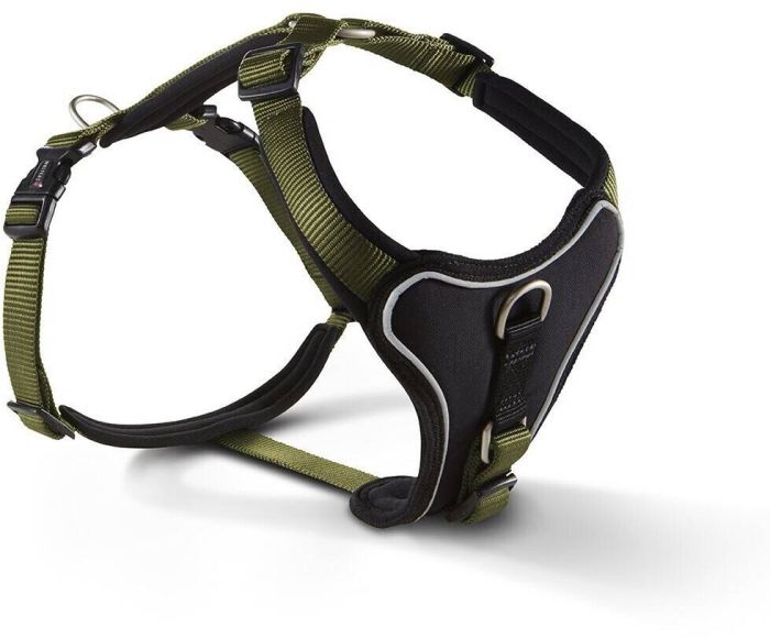 Шлейка для собак пом'якшена Wolters Professional Comfort 7 90-110 см / 35 мм Оливковий