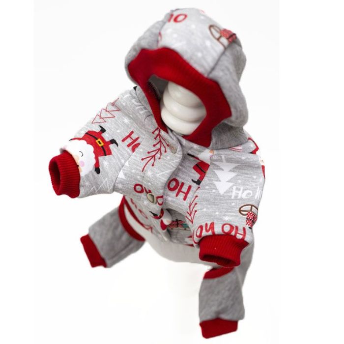 Клаус комбінезон для собак хлопчиків трикотаж на флісі S