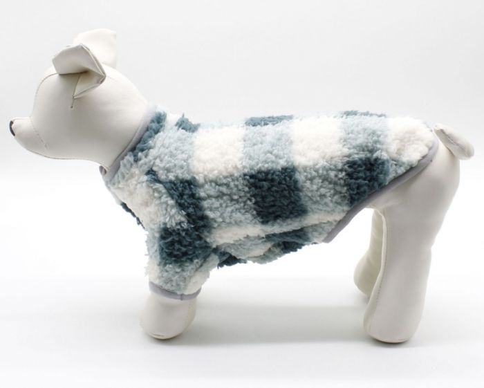 Кофта Клітинка зелена овчина (хлопчик), M 