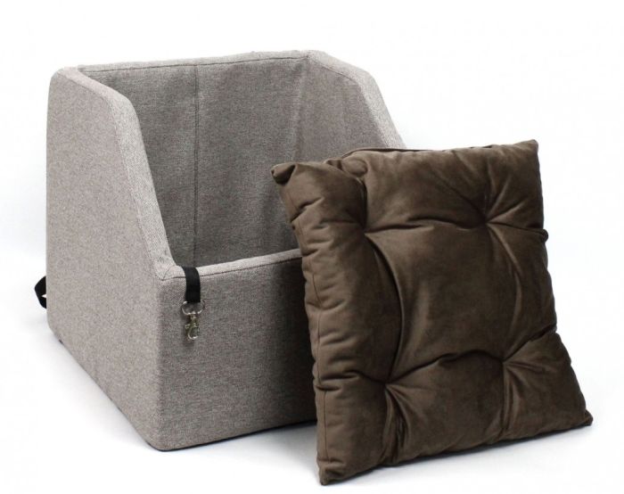 Автокрісло Лакус, 40х40х35 см. Сіре.