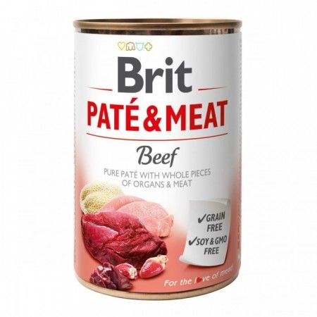 Brit Pate  Meat Dog консерва для собак з яловичиною 400г 