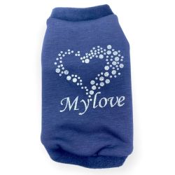 Пушок толстовка для котів трикотаж на хутрі 3 (А32  В38см)