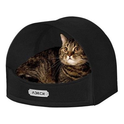 Лежак для кішок Люлька чорна 2 40 x 35 x 32 см