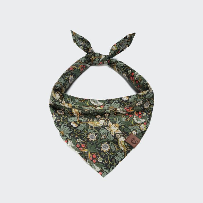 Бандана для собак Cloud7 Strawberry Thief Зелений L