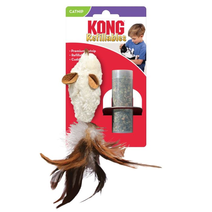 Іграшка для котів Kong Refillables Feather Mouse