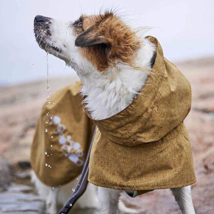 Дощовик для собак Hurtta Monsoon coat II ECO Бежевий 35