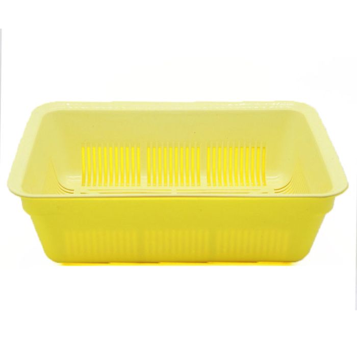 Туалет Дніпро глибокий з сіткою 402713 жовто-бежевий 